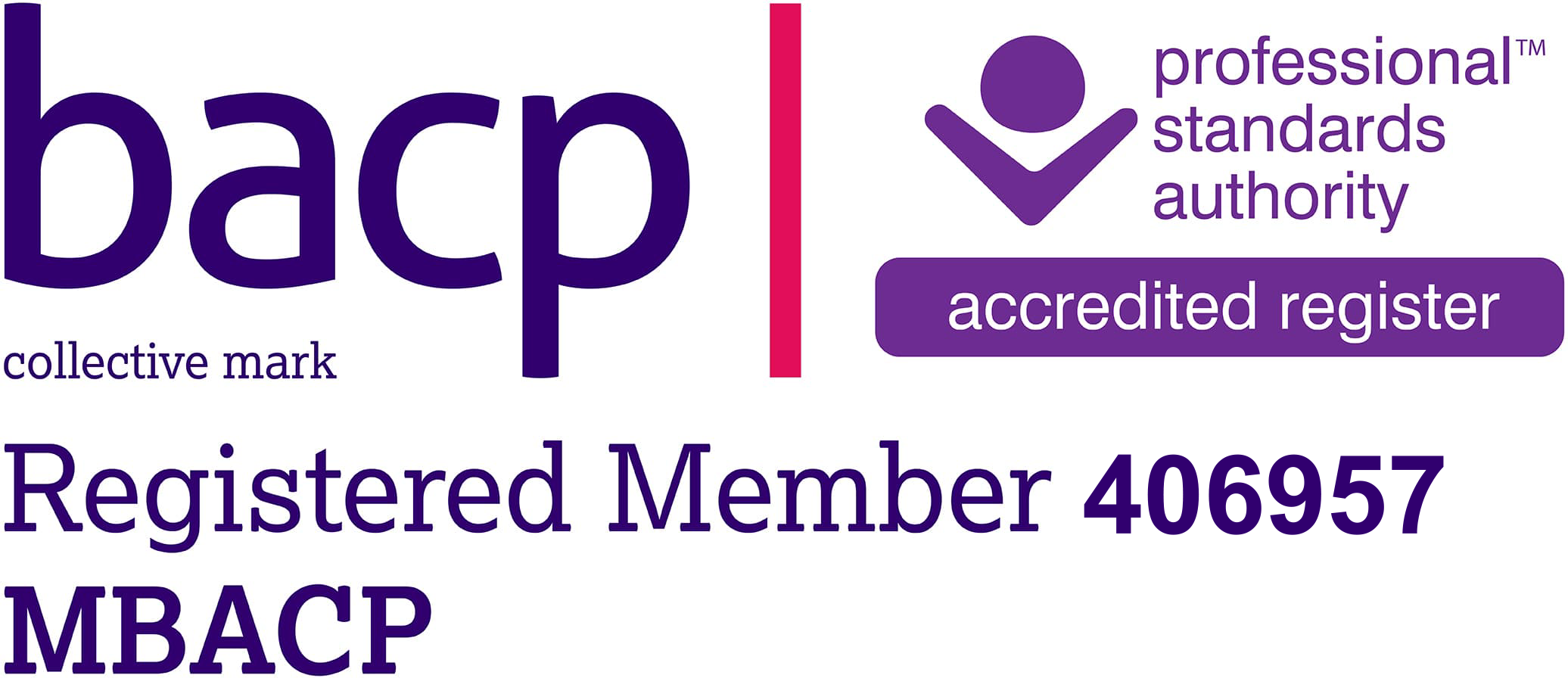BACP Registered Member 406957, MBACP